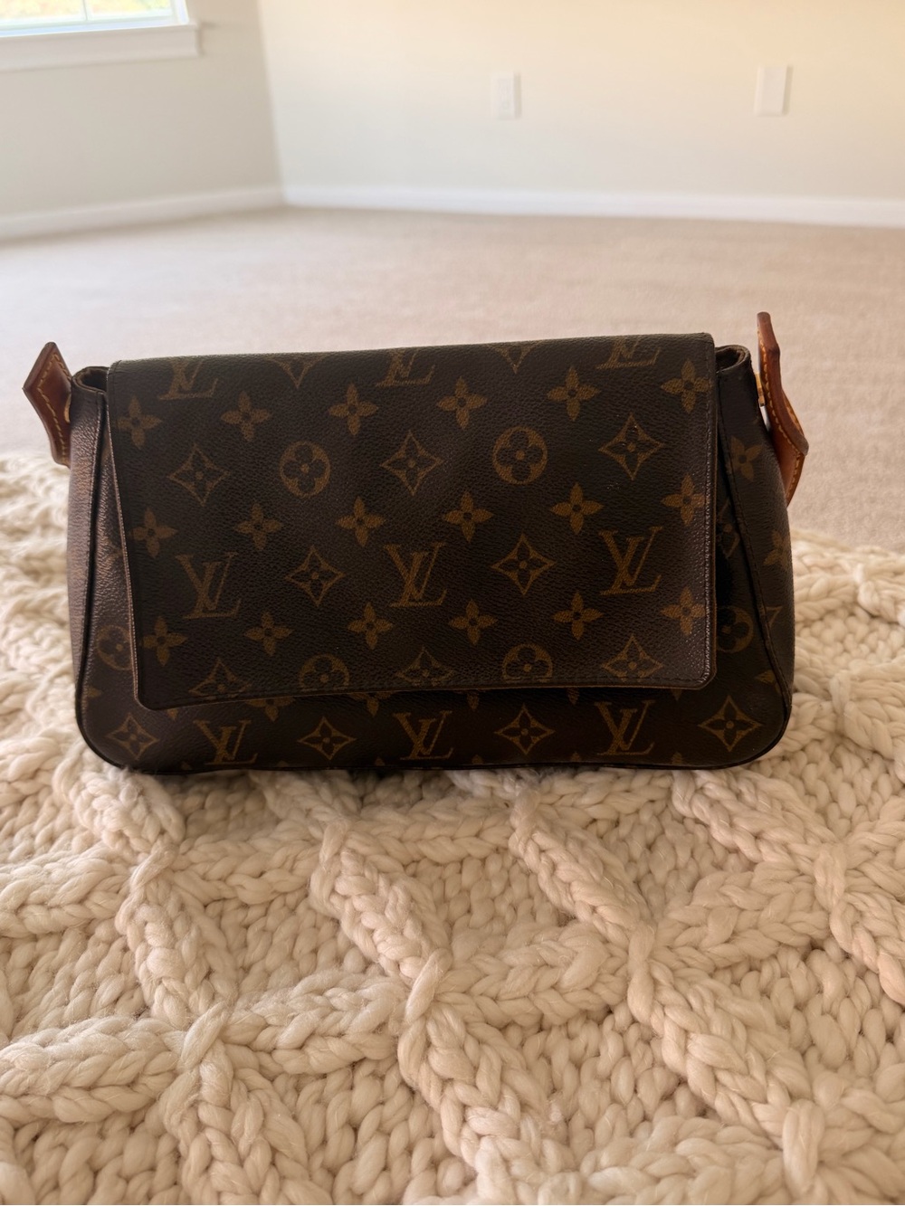Louis Vuitton Monogram Canvas Crossbody in Brown and Tan